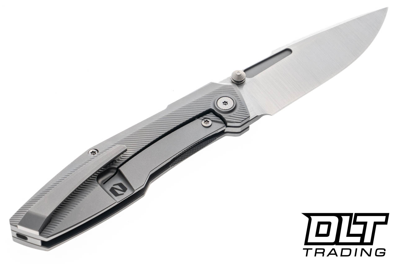 Null Knives Raiden R2 Type S Milled - Glass Bead Blasted Titanium