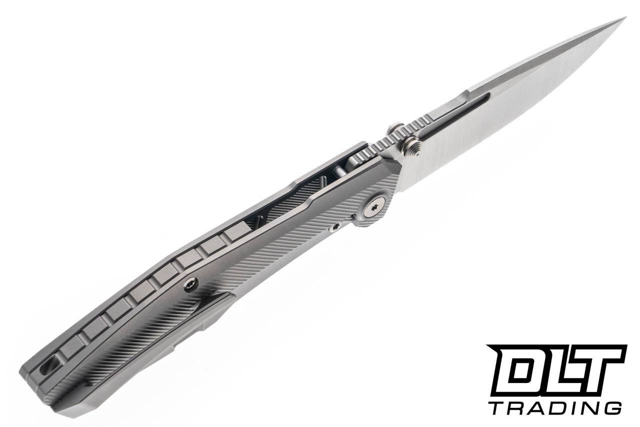 Null Knives Raiden R2 Type S Milled - Glass Bead Blasted Titanium