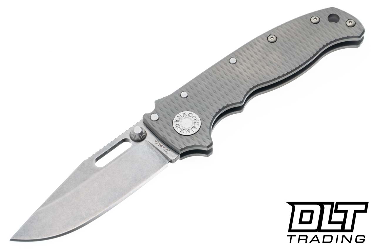 Demko AD20.5 3V - Clip Point - Milled Titanium - DLT Trading