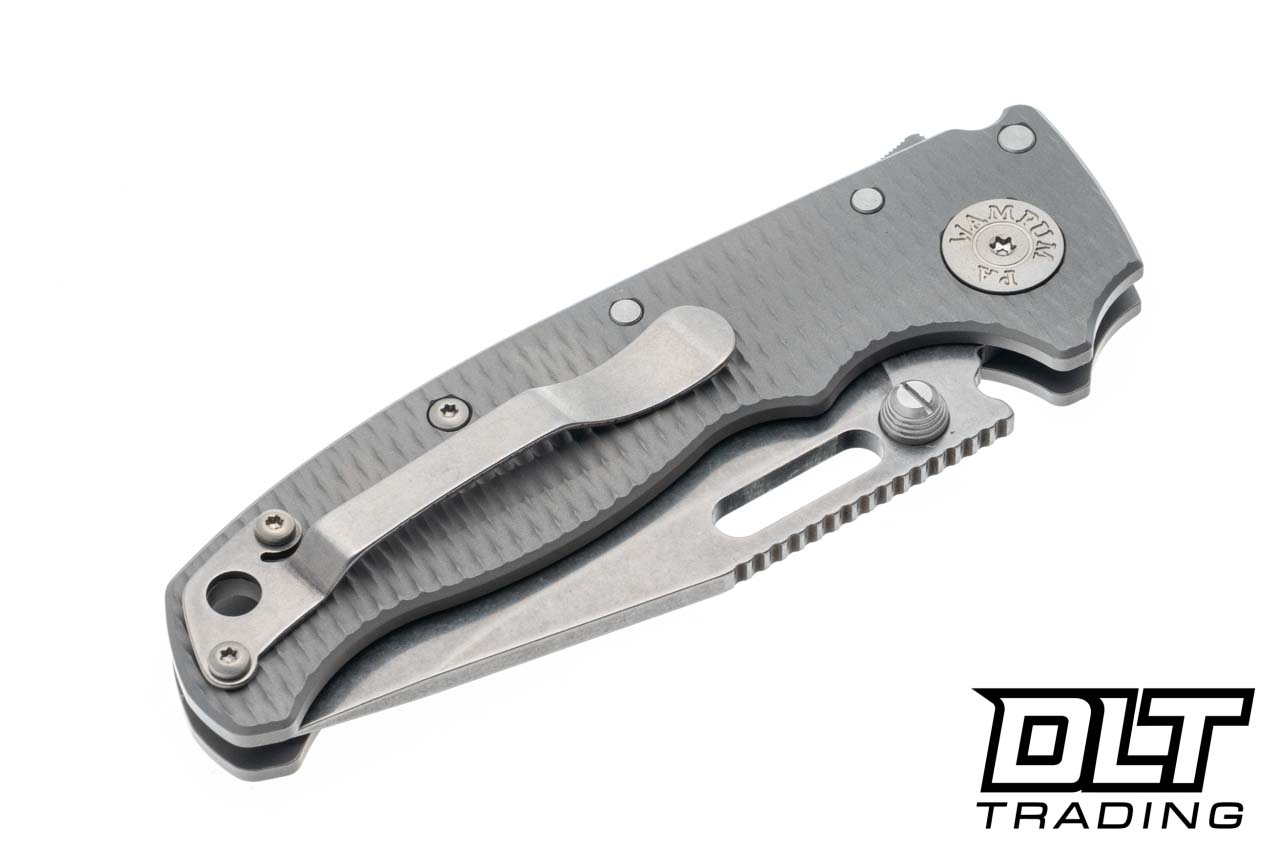 Demko AD20.5 3V - Clip Point - Milled Titanium - DLT Trading
