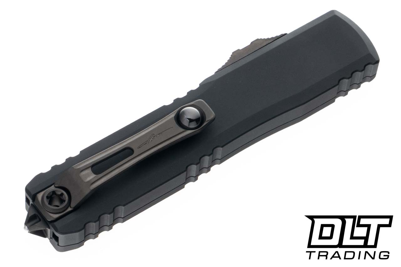 Microtech 1121-1DLCTSH Ultratech ZBP S/E Shadow - Black Handle