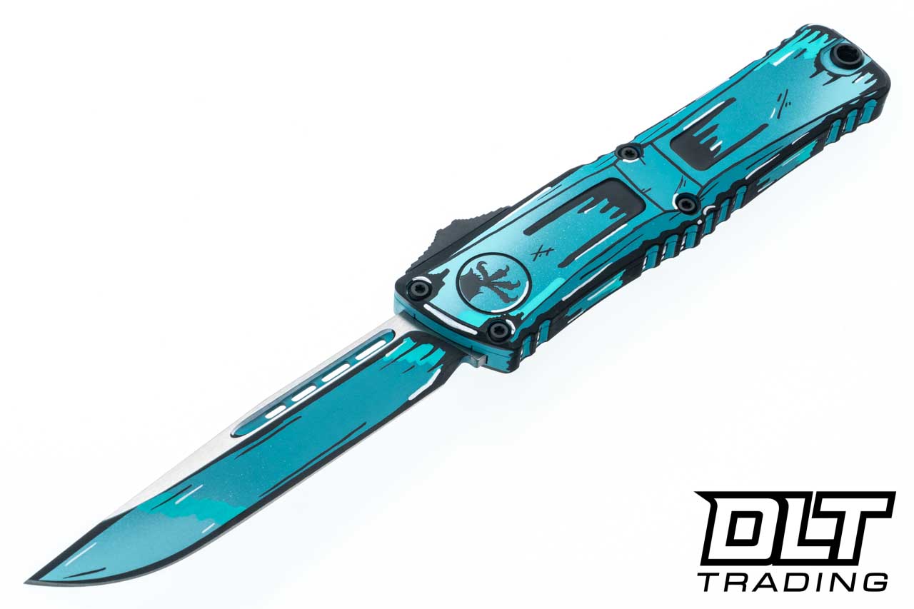Microtech 1143-1TQCOMICS Combat Troodon Gen III S/E - Turquoise
