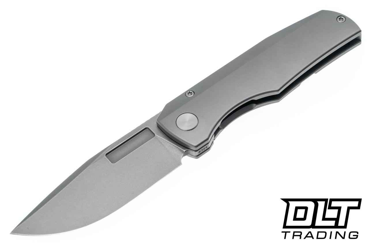 Vero Engineering Nova Mini - Stonewashed Titanium - M390 Stonewash