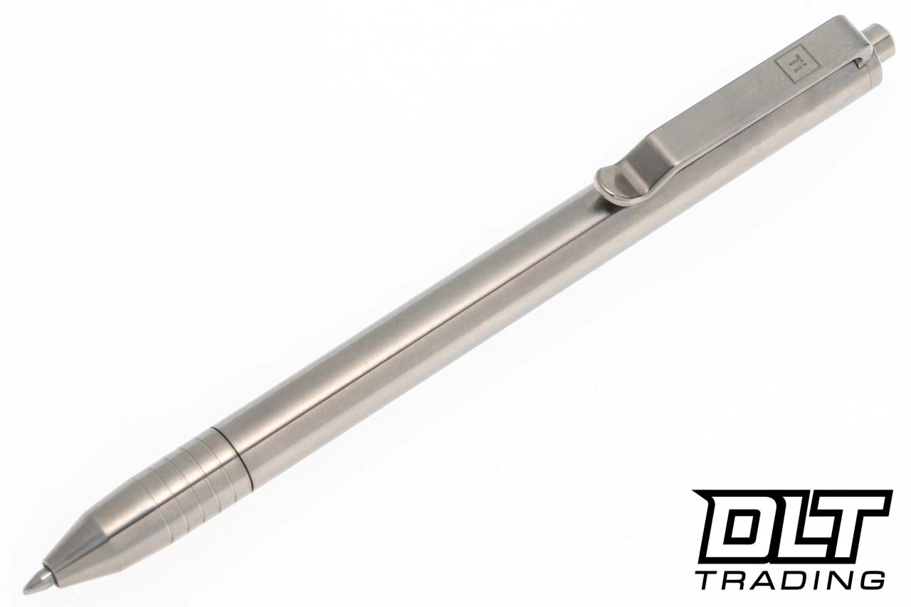 Big Idea Design Slim Click Pen - Machined Raw Titanium - DLT Trading