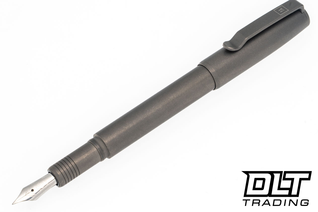 Big Idea Design Fountain EDC Pen - Stonewashed Titanium - DLT Trading