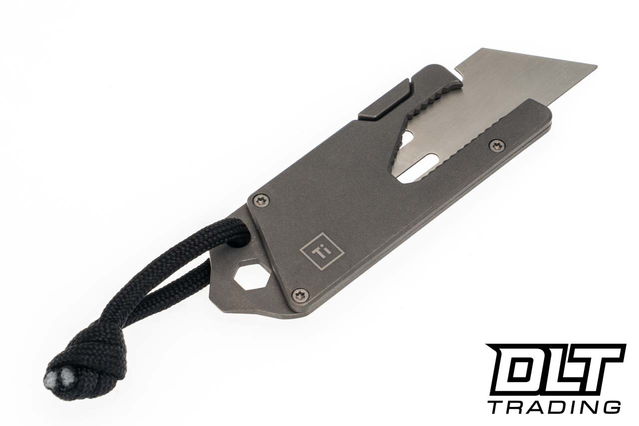 Big Idea Design Titanium Pocket Tool - Deluxe TPT - Leather Sheath