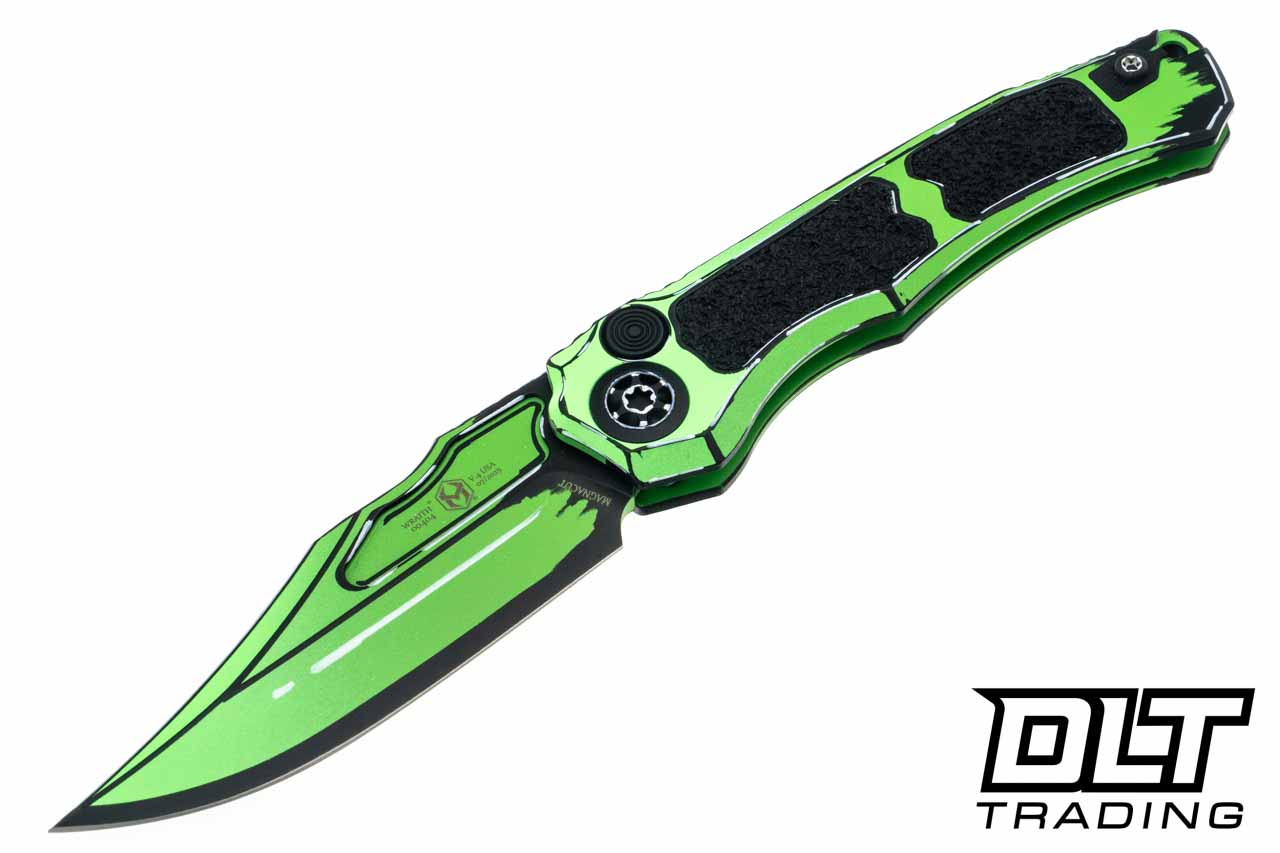 Heretic Wraith Auto Bowie MagnaCut - Toxic Green Cel Shading - DLT