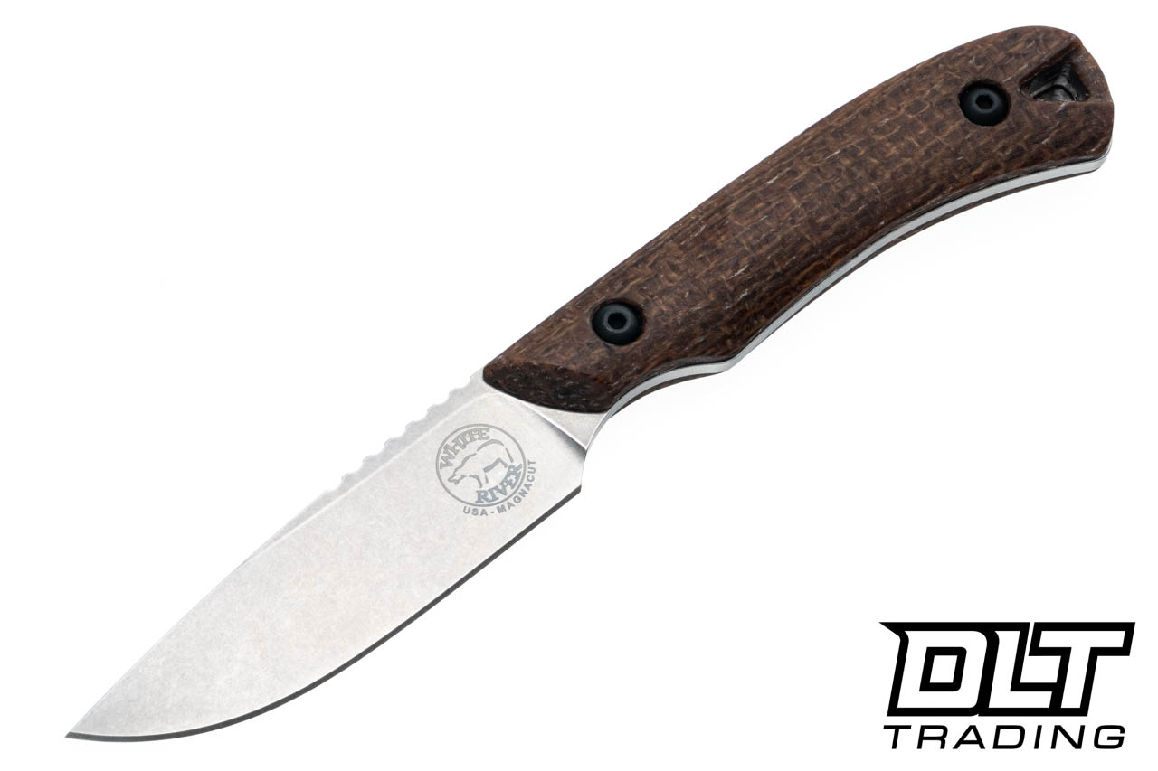 White River Axiom - Stonewashed MagnaCut Blade - Natural Burlap