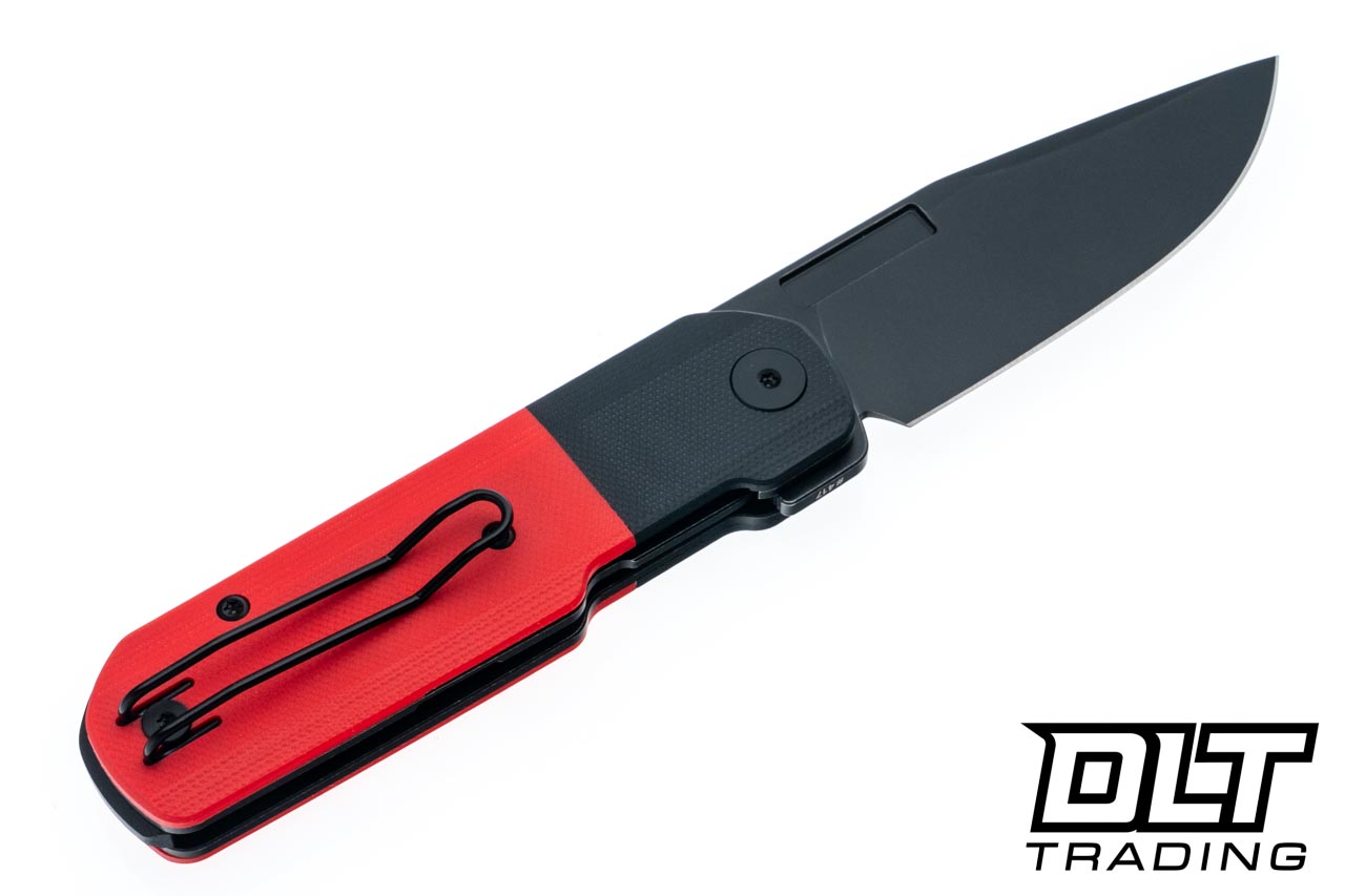 Vero Engineering Avid 1 - Red & Black G-10 - S45VN Blackwash Blade