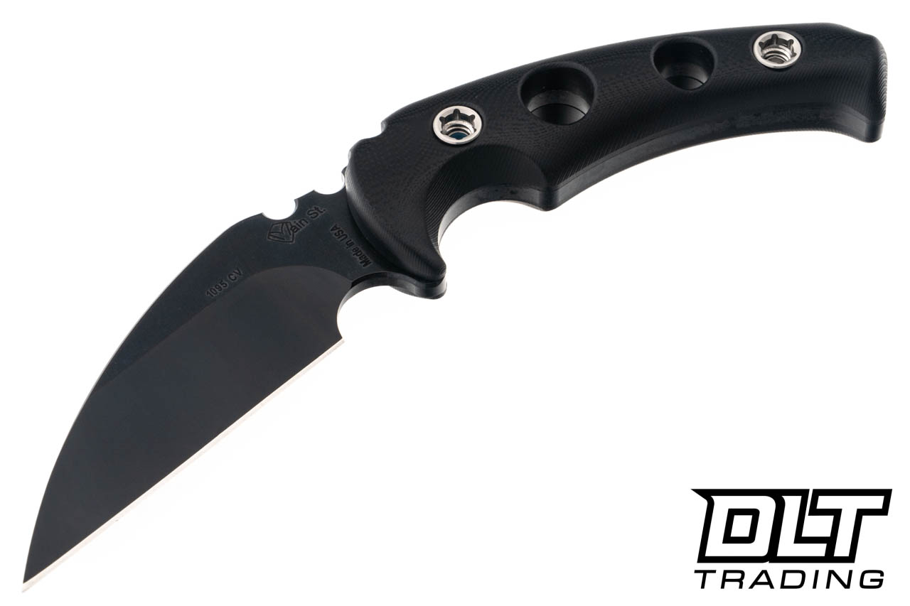 1881 Knifeworks FUK - Black G-10 - Leather Sheath - DLT Trading