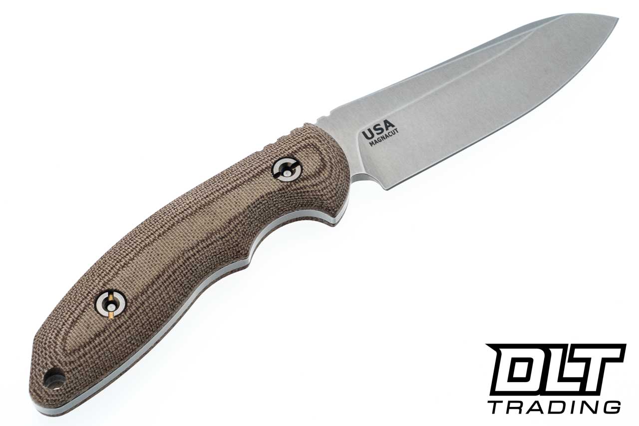 Hinderer Emmett Sheepsfoot MagnaCut - Stonewashed Blade - Natural