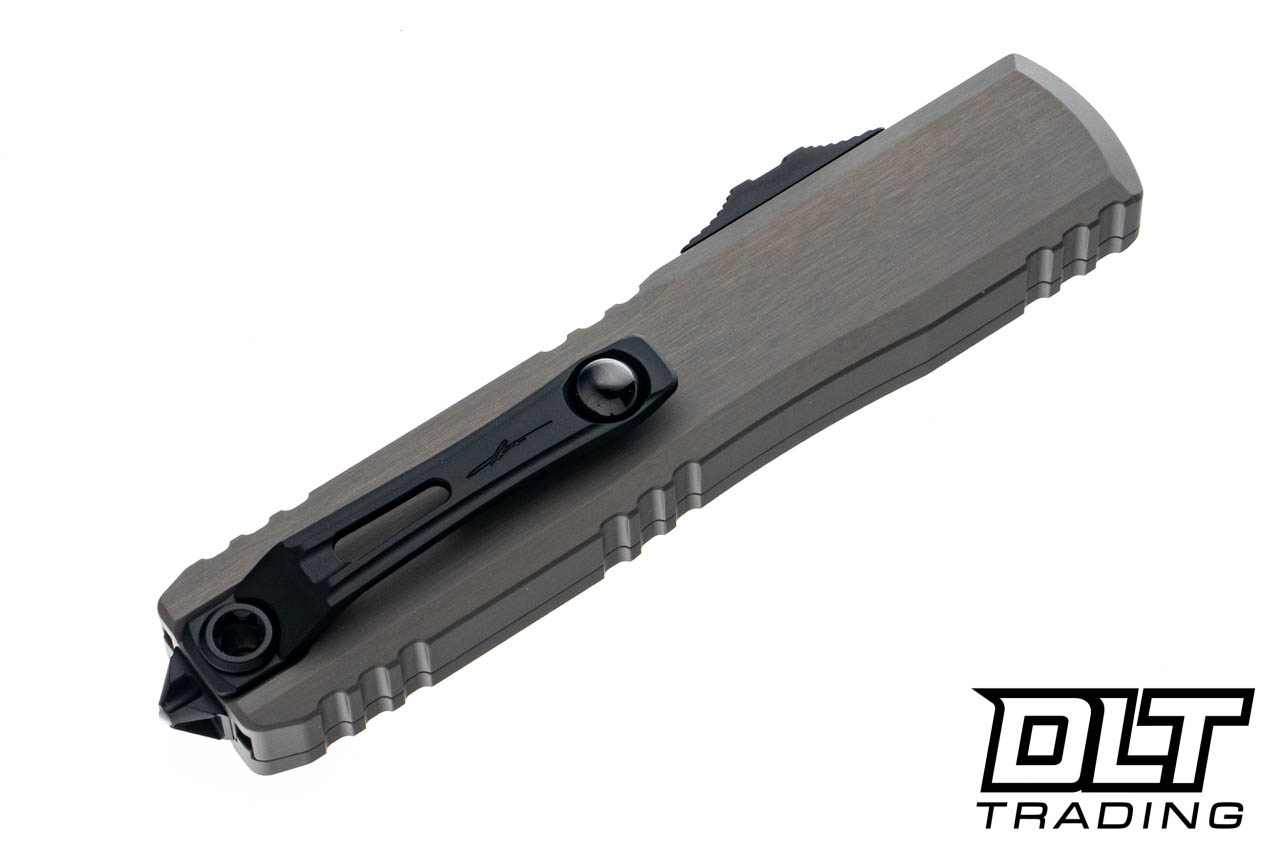 Microtech 1119-1NCS Ultratech ZBP Hellhound - Natural Clear Handle