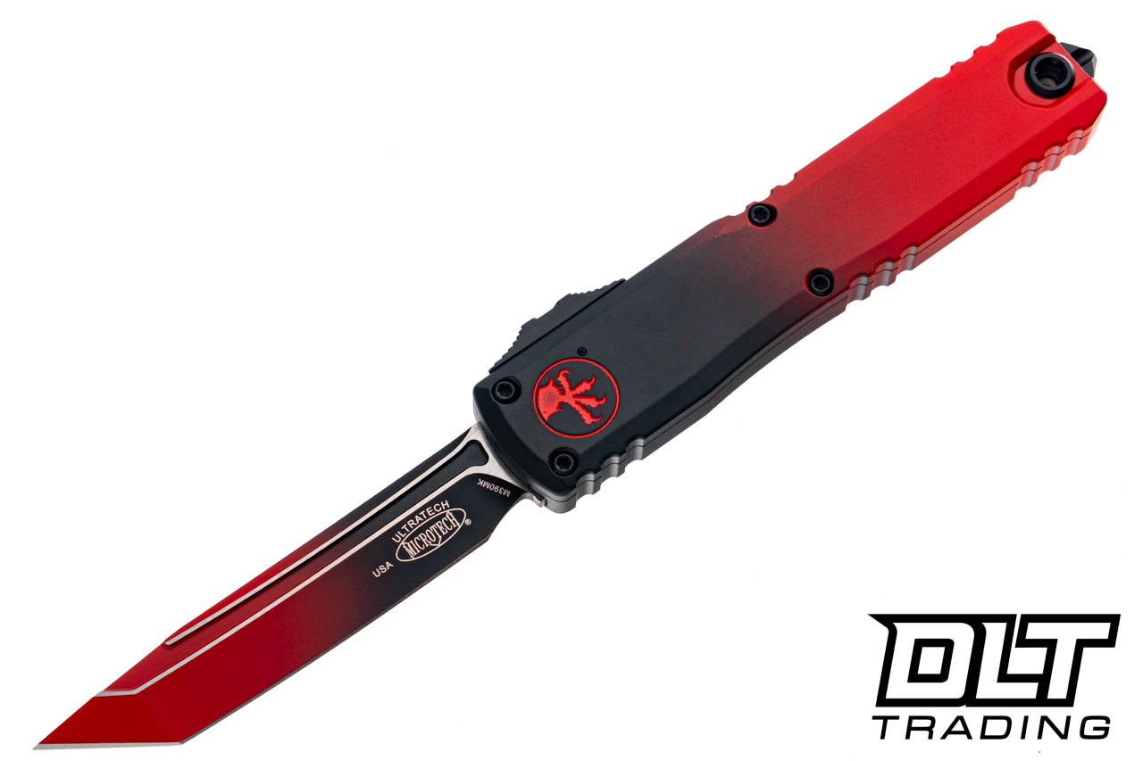 Microtech 1123-1FBKRD Ultratech ZBP T/E - Faded Black & Red Handle