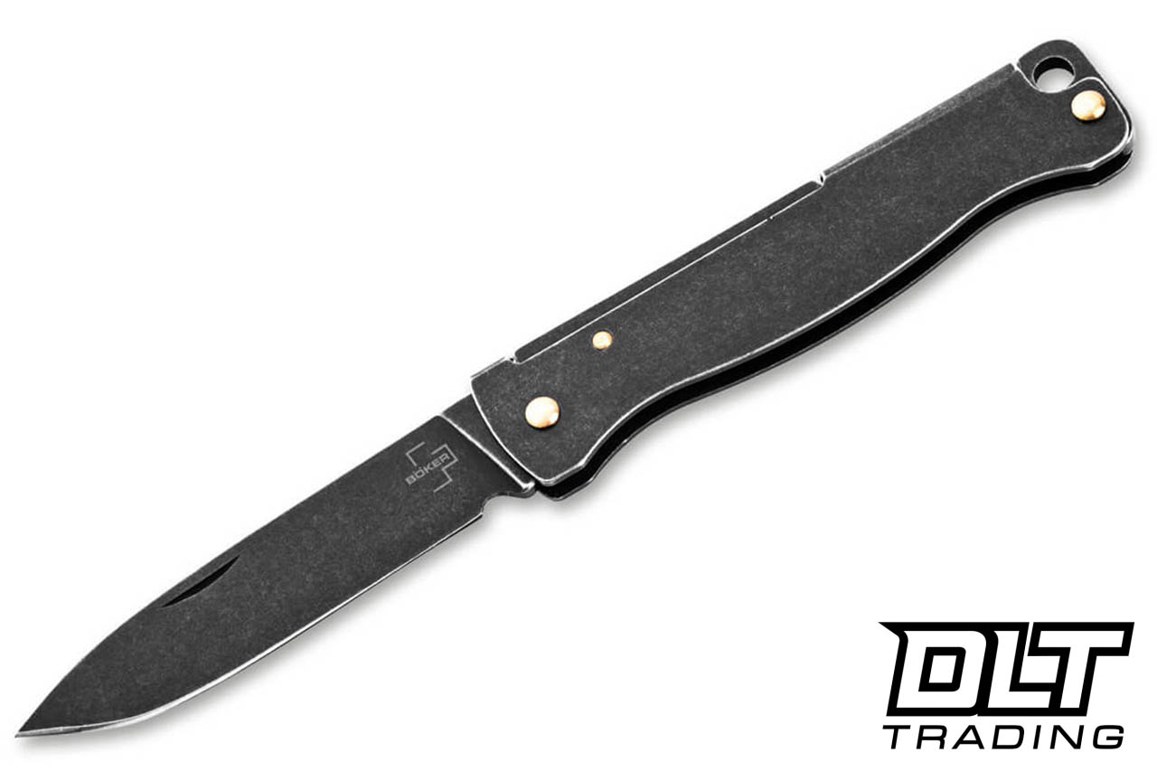 Boker Plus Atlas Mini Dark - Black Handle - 12C27 Blade - DLT Trading