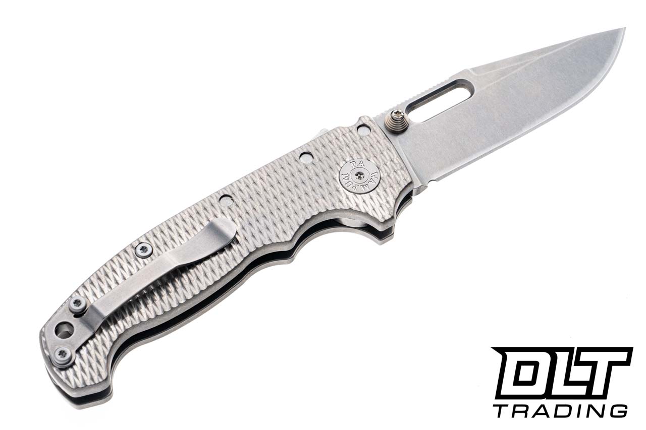 Demko MG AD20 Cru-Wear - Clip Point - Milled Titanium - DLT Trading