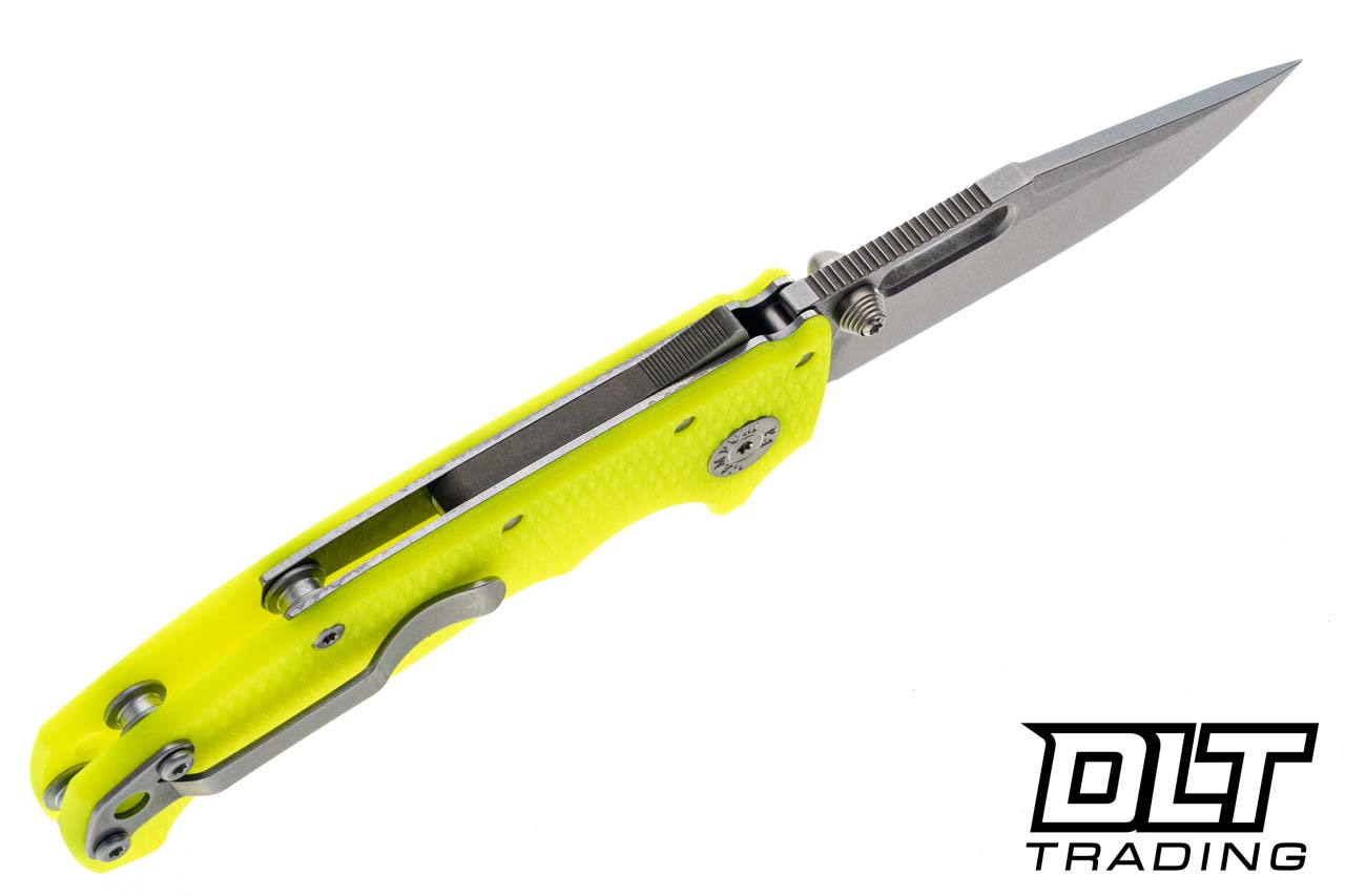Demko MG AD20 Cru-Wear - Clip-Point - Day Glow G-10 - DLT Trading