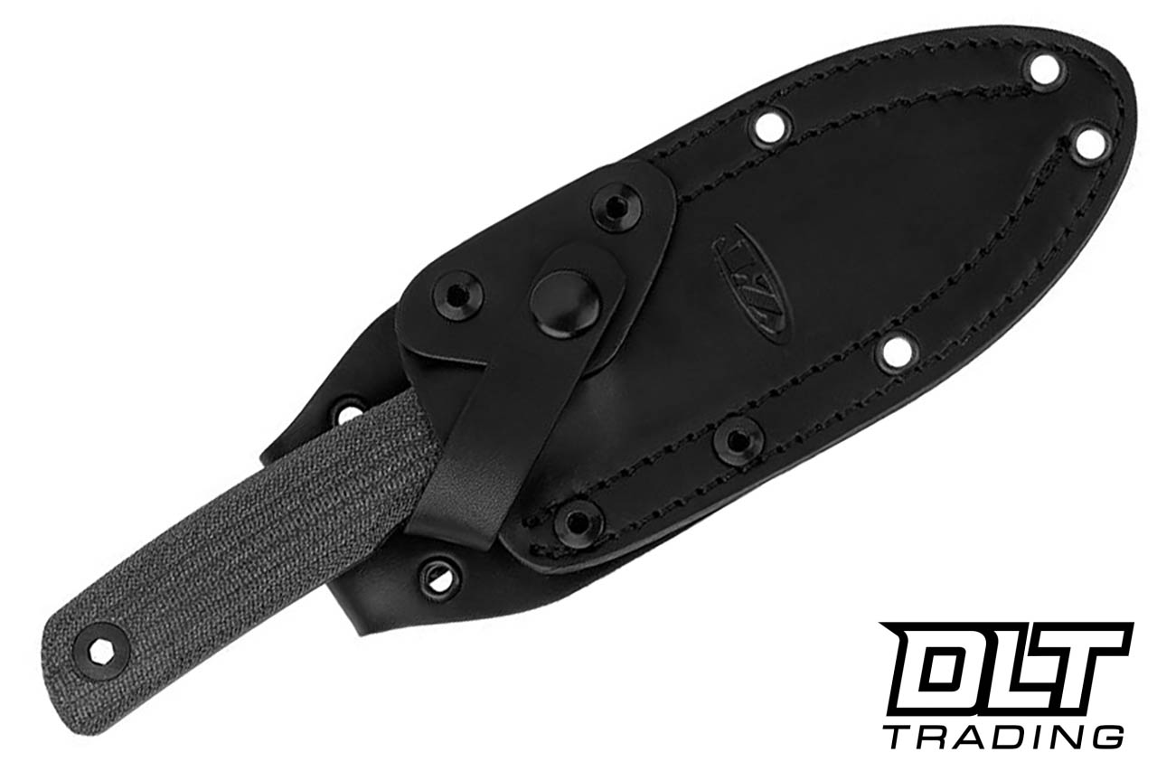 Zero Tolerance 0004BLK Fixed Blade - Black Micarta - Black Cru