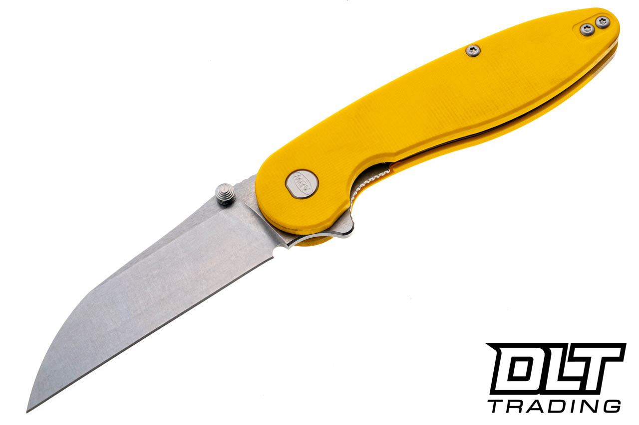 American Blade Works Model 1 V7 - Yellow G-10 - Stonewashed