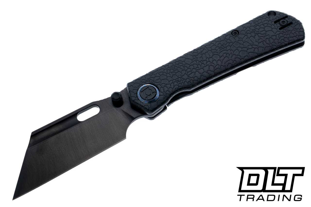 Kunwu Cochise - Honeydew Textured Full Black Titanium - Satin DLC