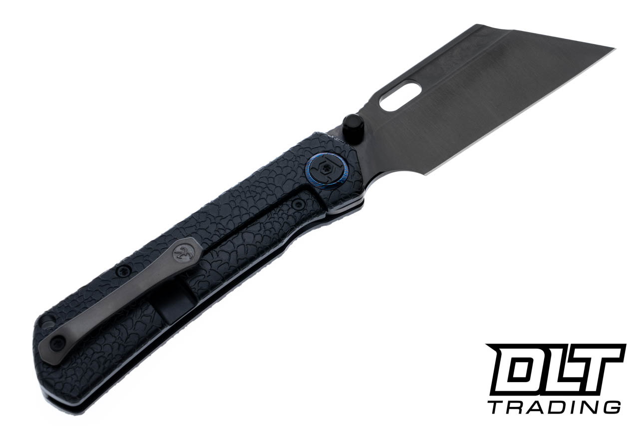 Kunwu Cochise - Honeydew Textured Full Black Titanium - Satin DLC