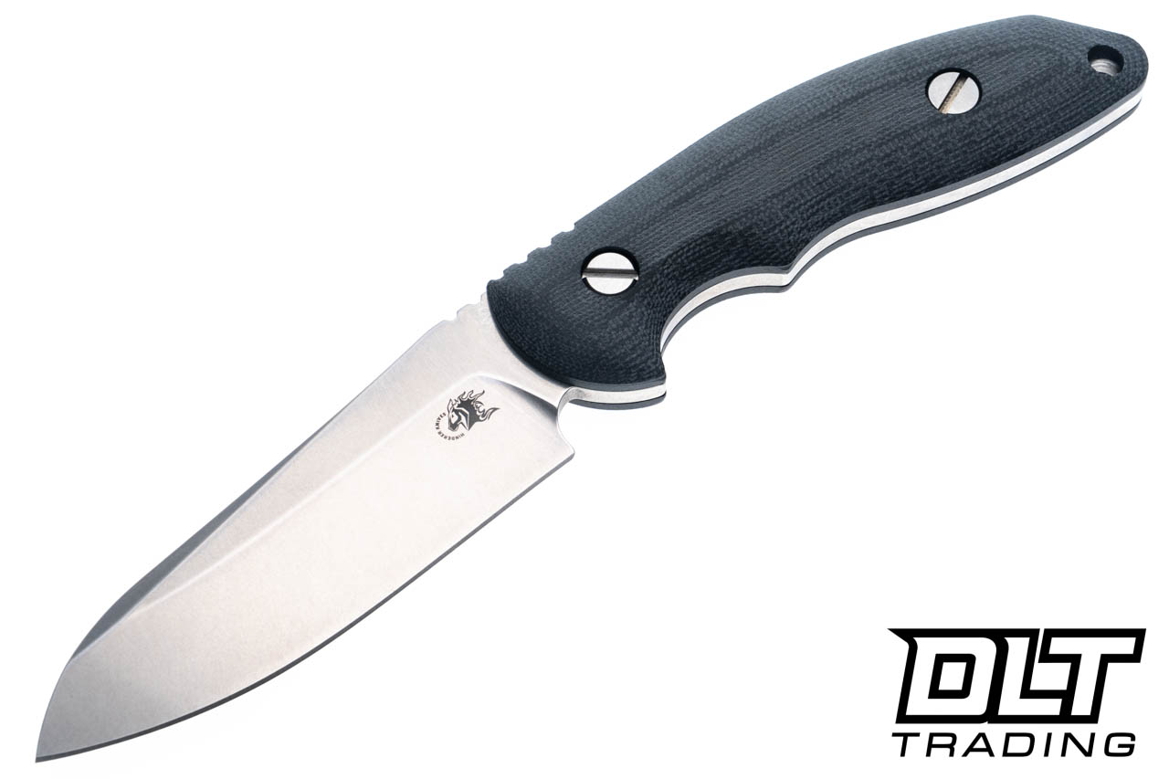 Hinderer Emmett Sheepsfoot MagnaCut - Stonewashed Blade - Black