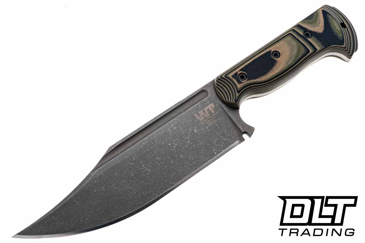 WTG Ranger Jungle Camo G-10 - Dark Washed K329 Blade - ODG Kydex - DLT  Trading