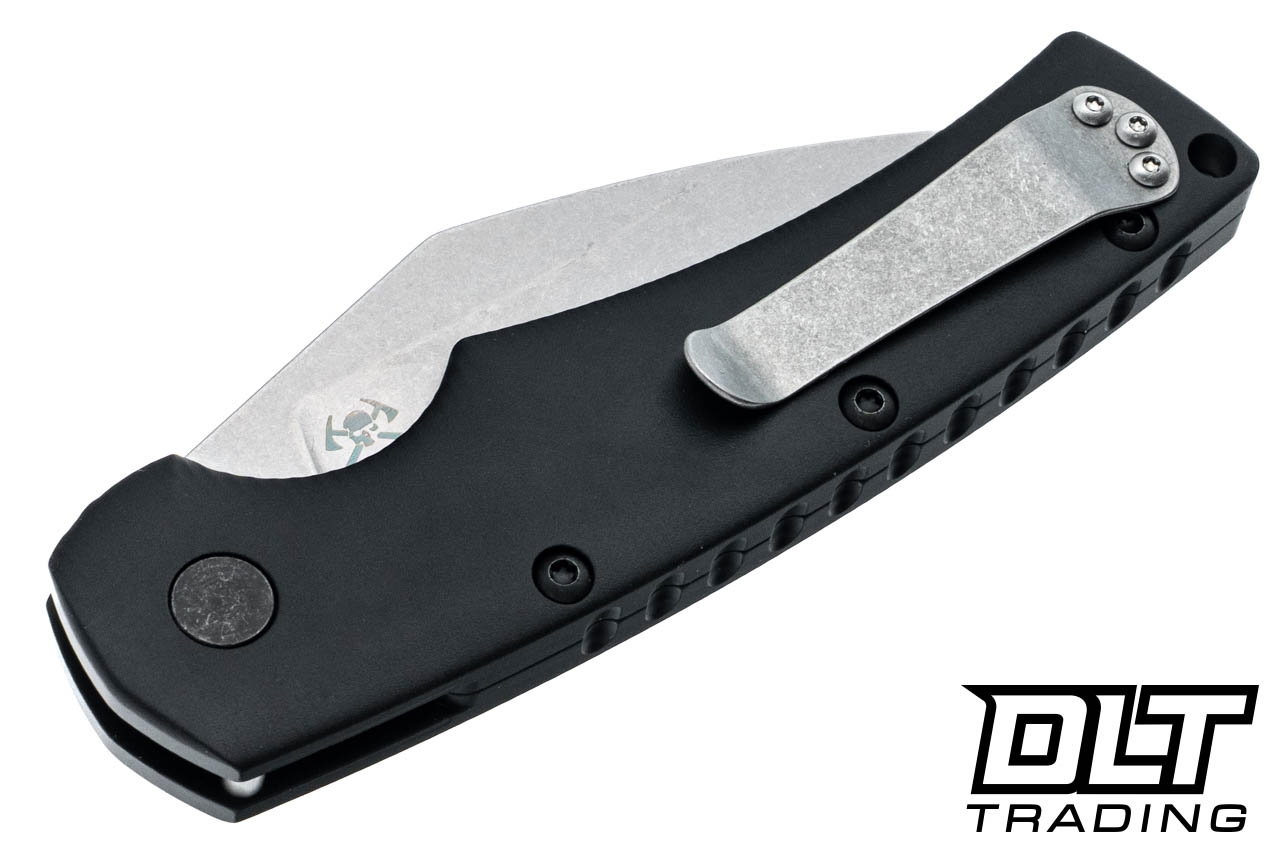 Defiant 7 Seax - Black Ano Aluminum - Stonewash MagnaCut Blade