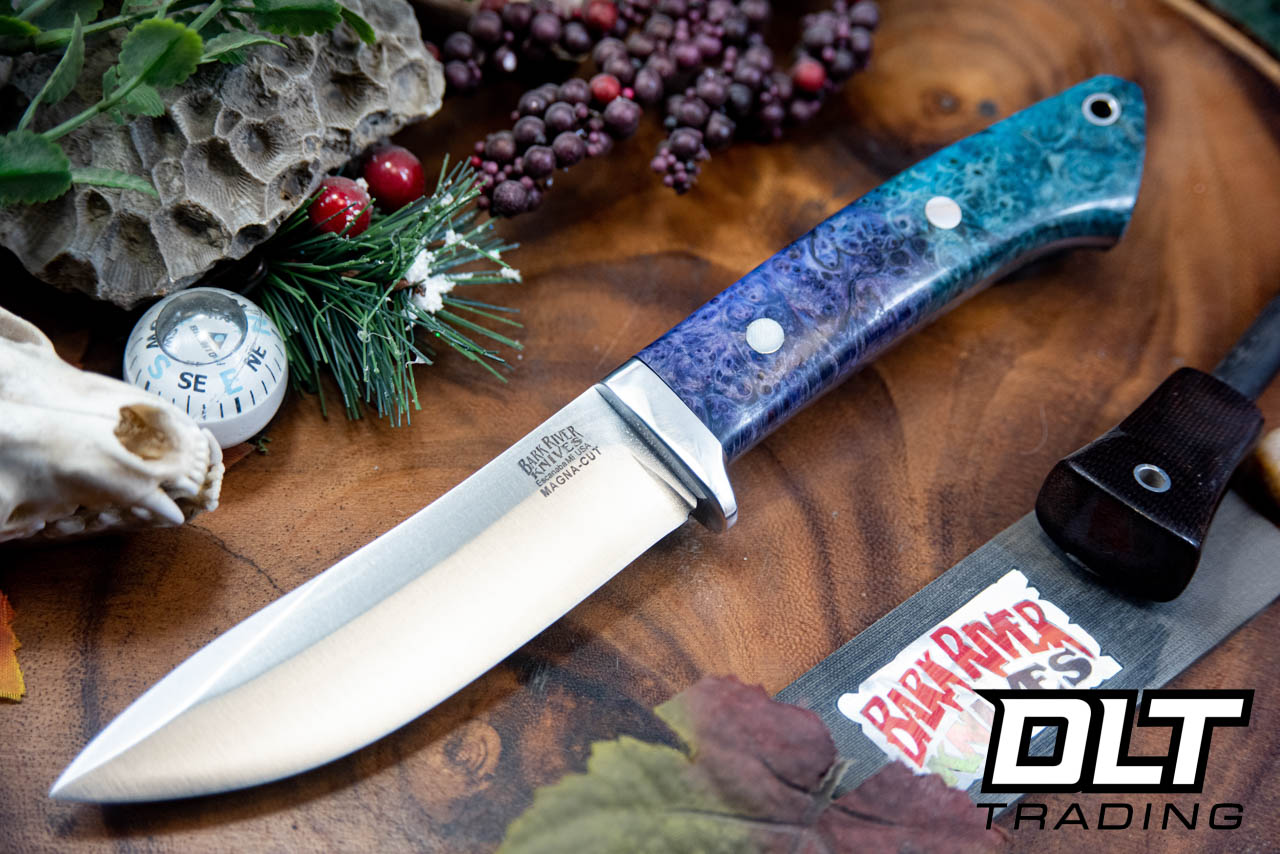 Bark River Classic Semi-Skinner MagnaCut Purple & Teal Maple Burl