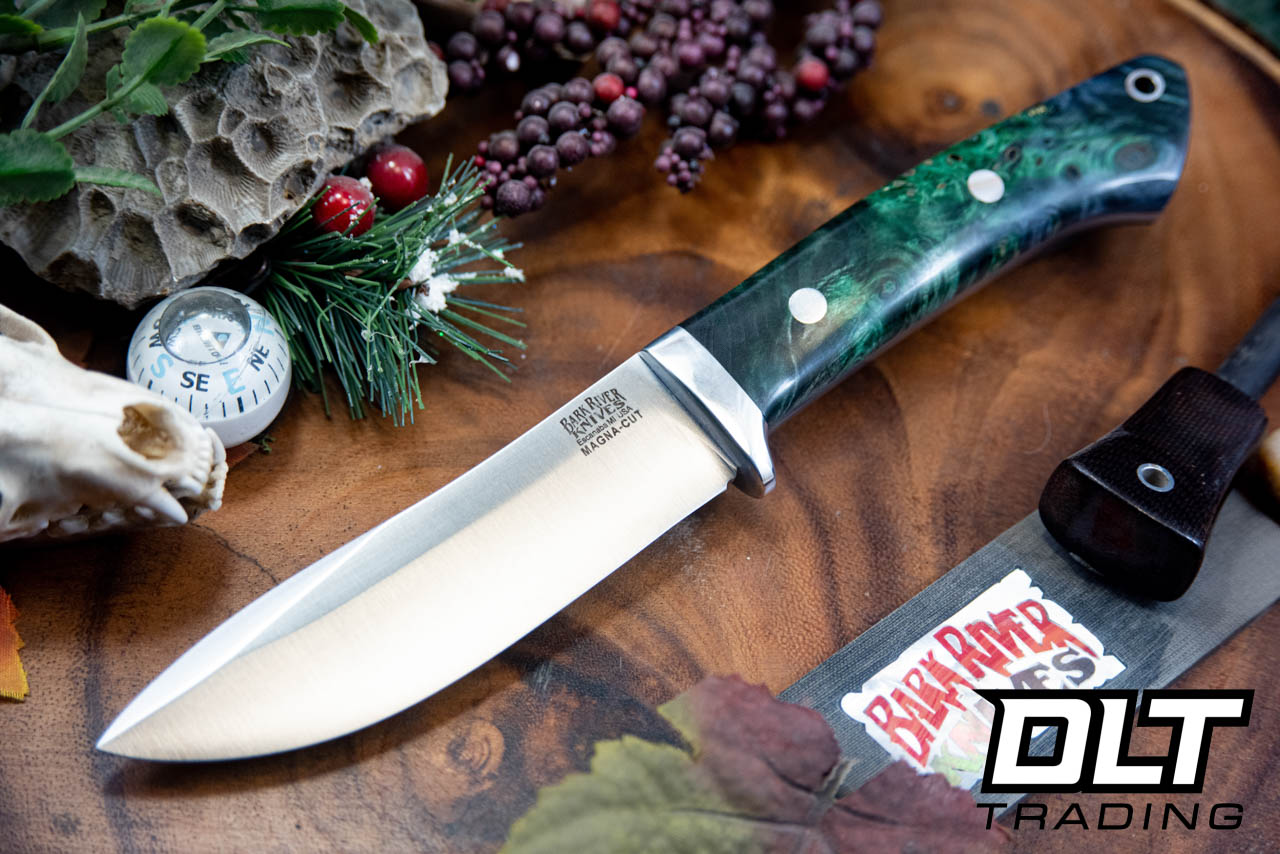 Bark River Classic Semi-Skinner MagnaCut Emerald Maple Burl - Gray