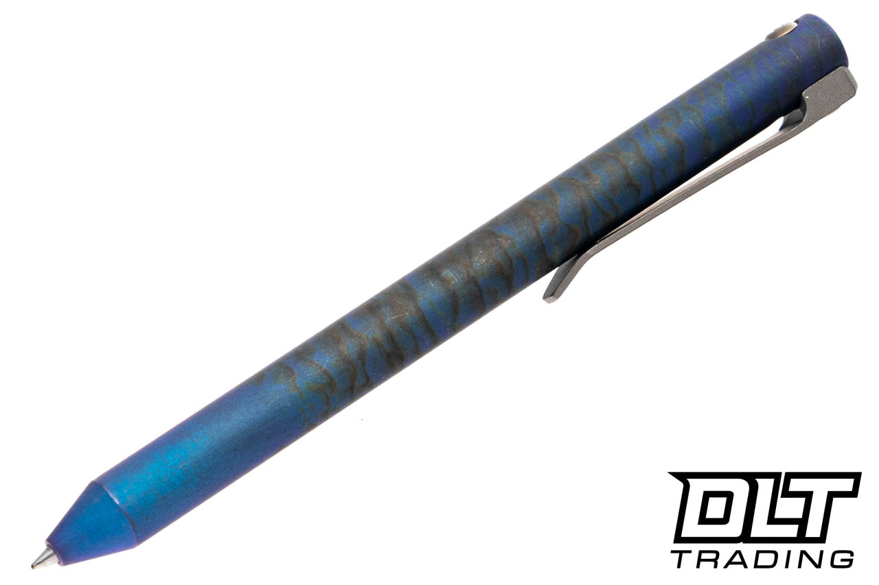 Maverick Customs FU Pen - Titanium - Timascus Flipper #3