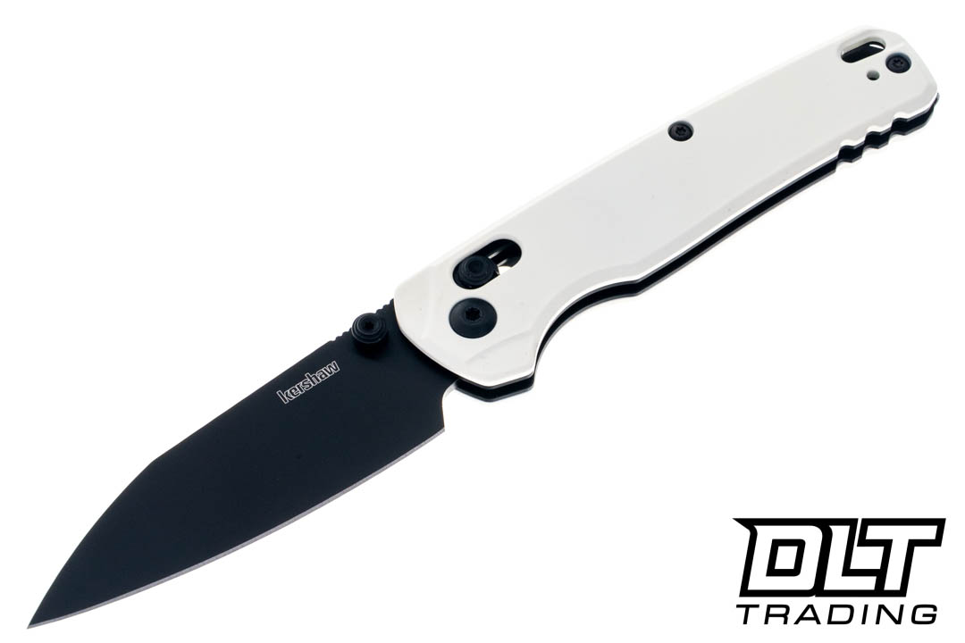 Kershaw Bel Air Trooper | White Aluminum Black MagnaCut Reverse Tanto