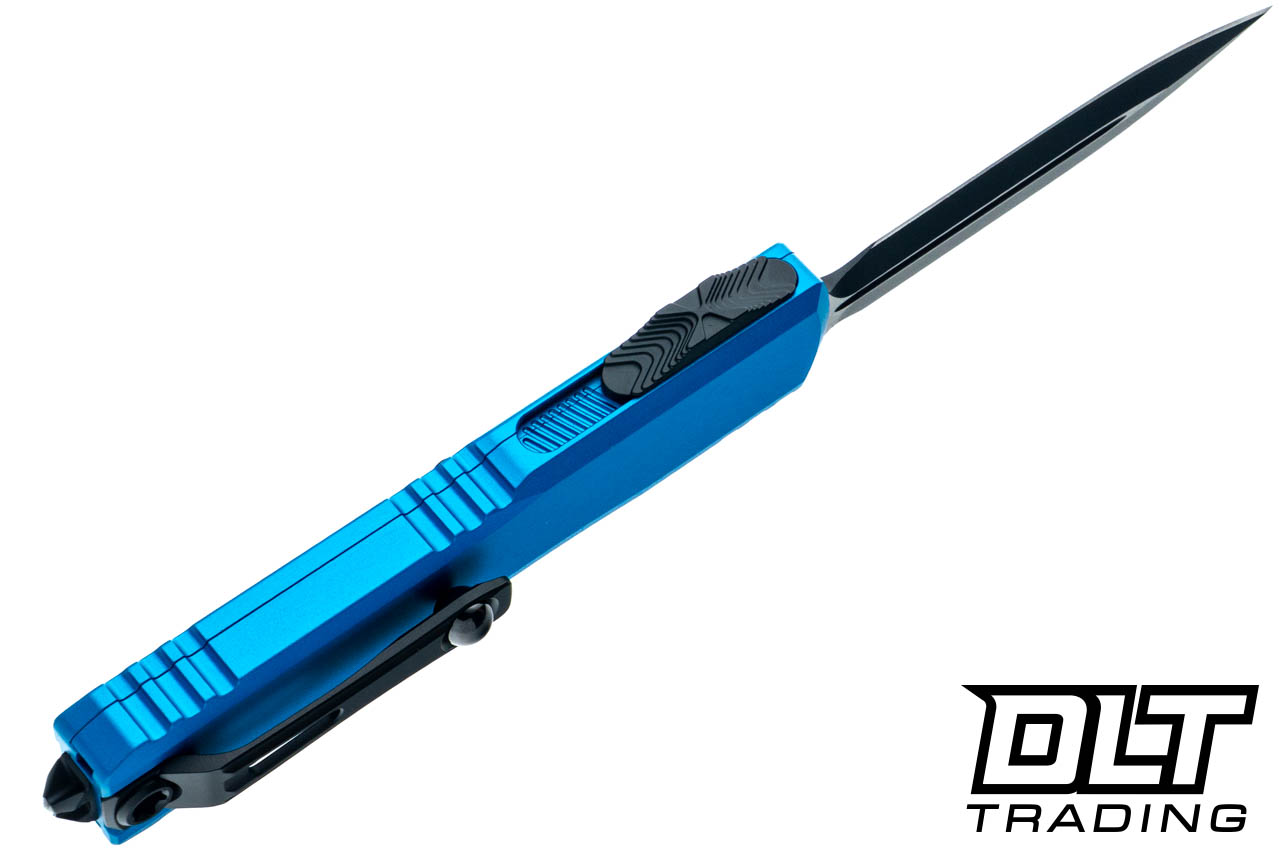 Microtech 11224-1BL Ultratech Gen IV D/E - Blue Handle - Black