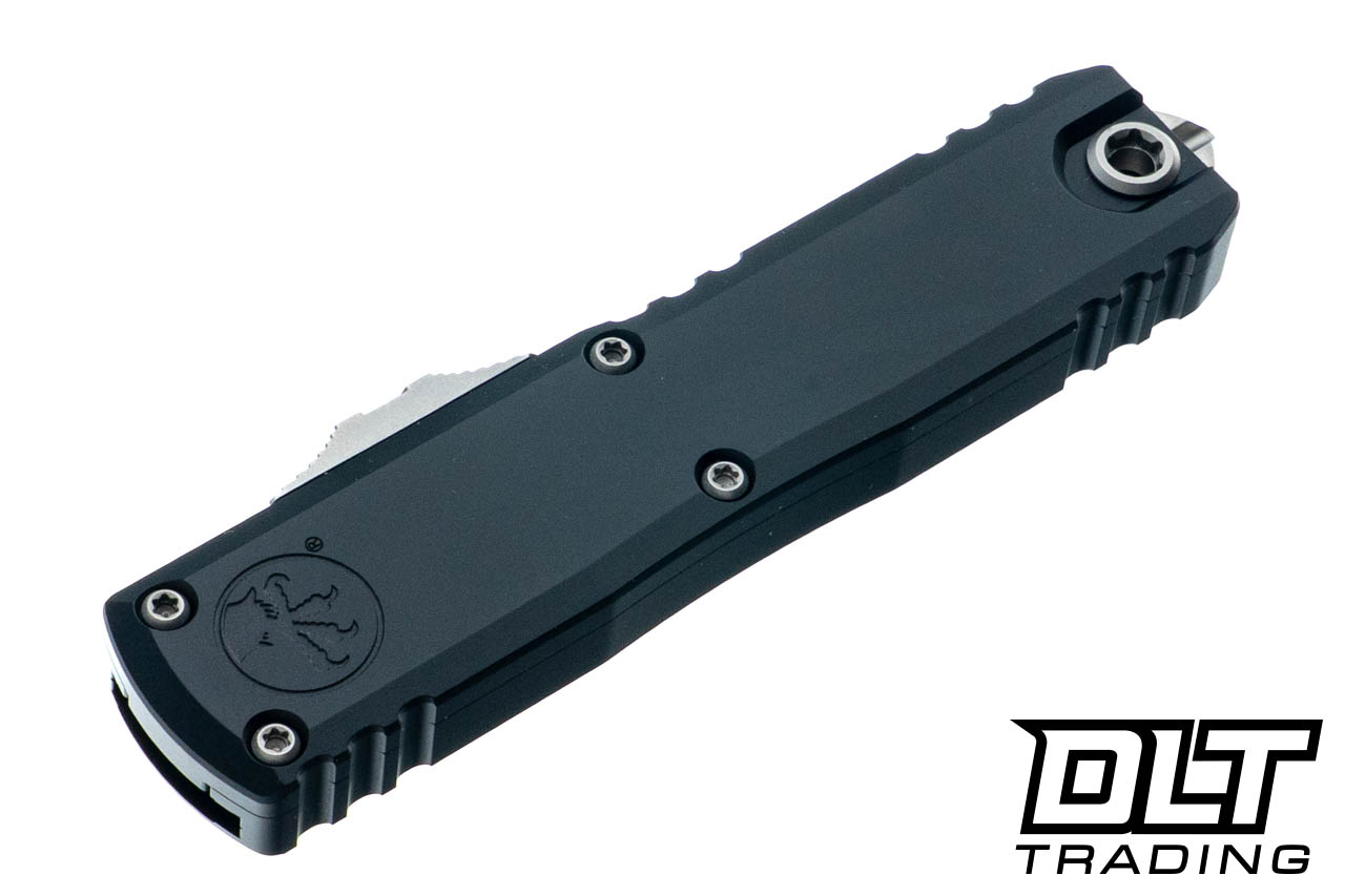 Microtech 12324-12 UTX-85 Gen IV D/E - Black Handle - Stonewash