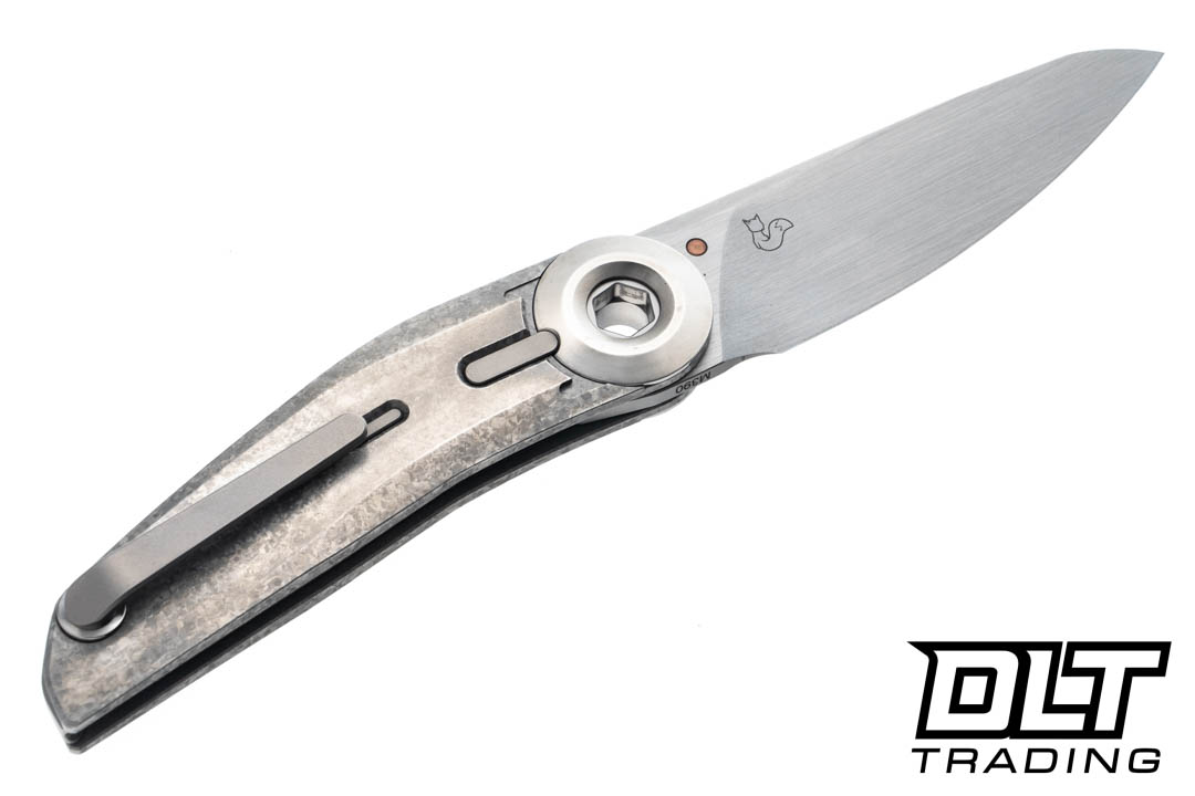 Reate Vulpex VK-TRON M390 Hand Rubbed Blade - Crystalized Titanium