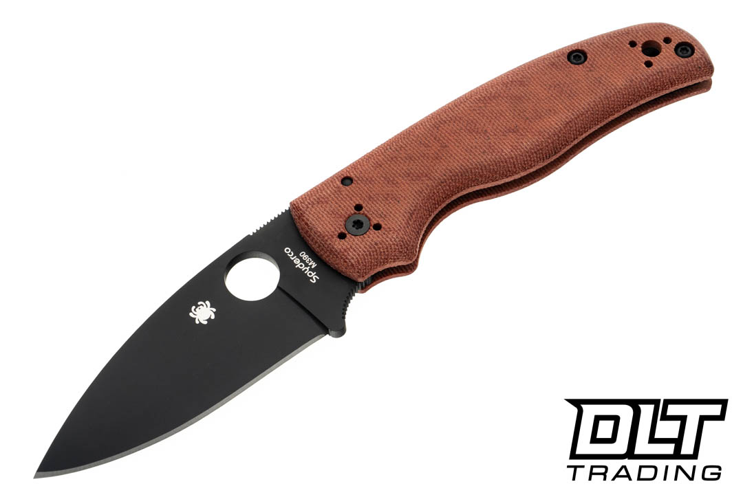 Spyderco C229MORM390BKP Shaman M390 Black Blade - Orange Spyderco C229MORM390BKP Shaman M390 Black Blade - Orange