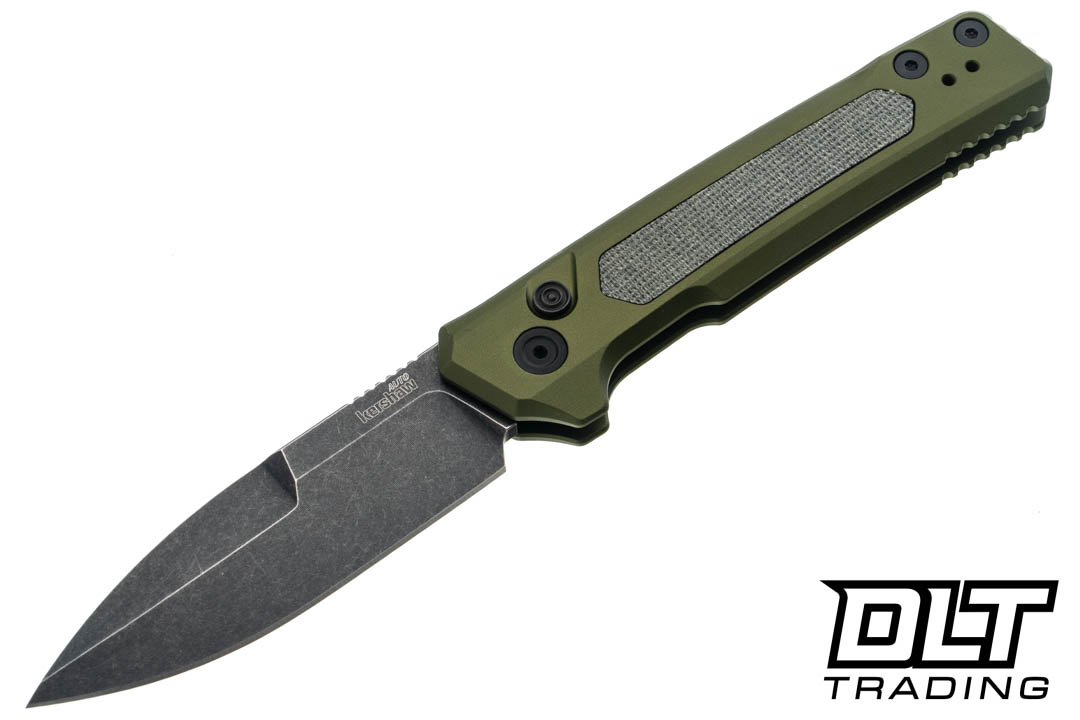 Kershaw Launch 22 - 7205 Olive Green Aluminum - Black Canvas