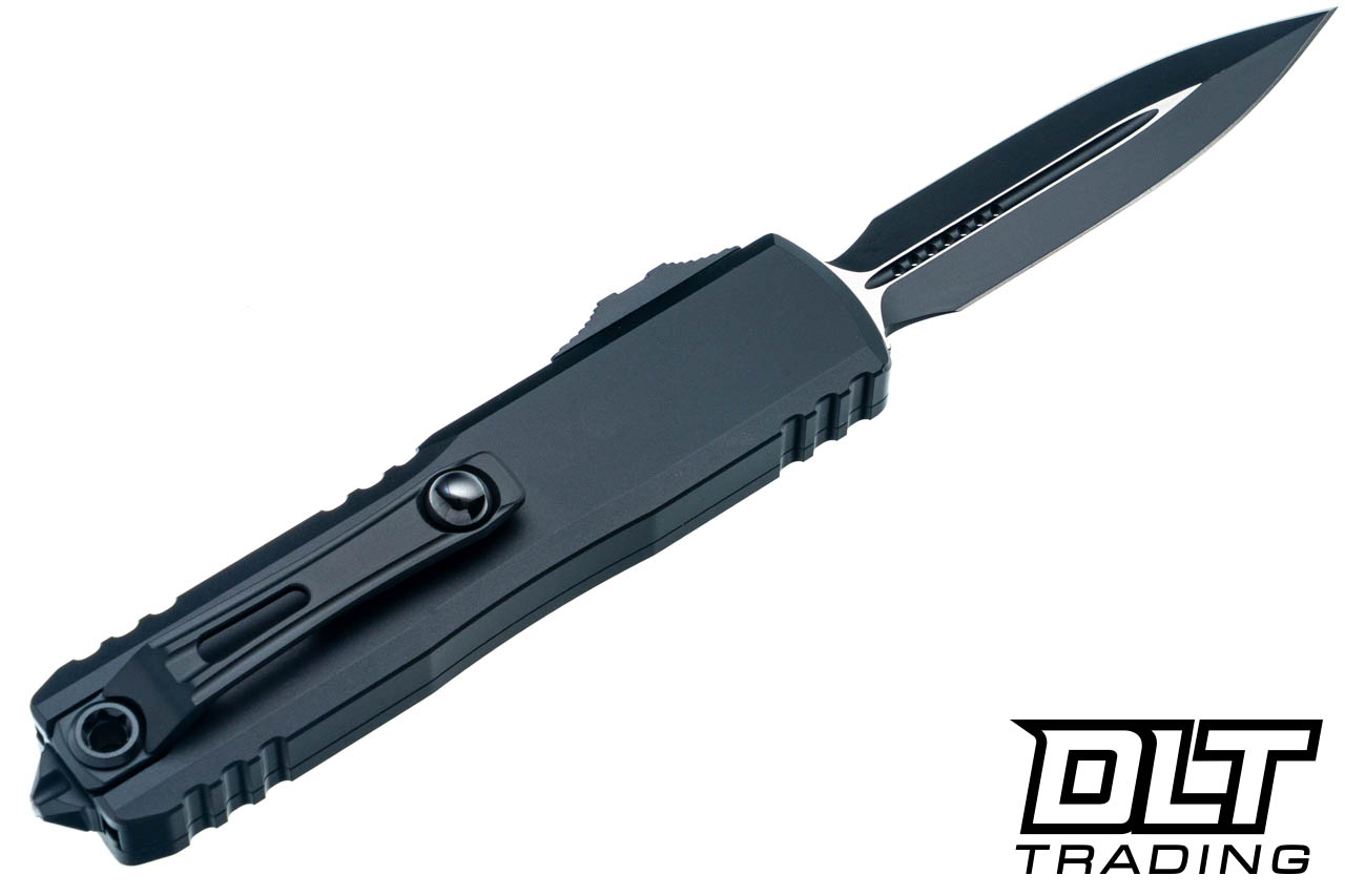 Microtech 12324-1T UTX-85 Gen IV D/E - Black Handle - Black Blade