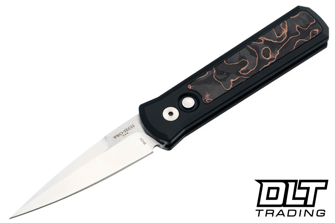 Pro-Tech Godson Livewire - Copper Carbon Fiber Inlay - Satin 20CV