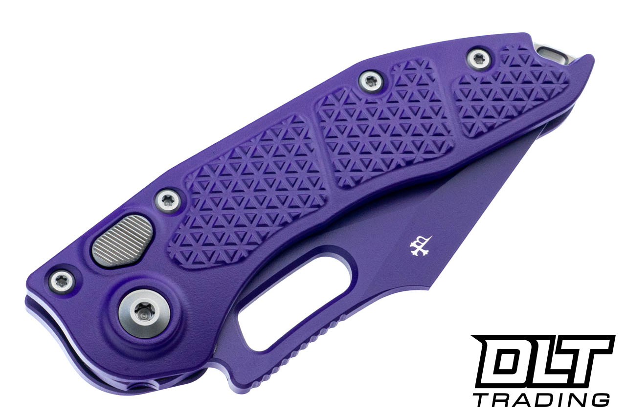 Microtech 169-1PU-X16 Stitch S/E - Purple Cerakote Handle - Purple