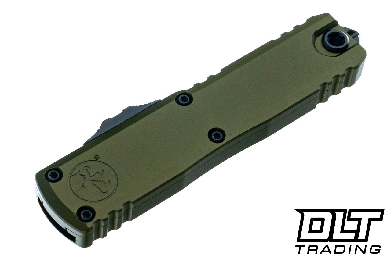 Microtech 12324-1OD UTX-85 Gen IV D/E - OD Green Handle - Black