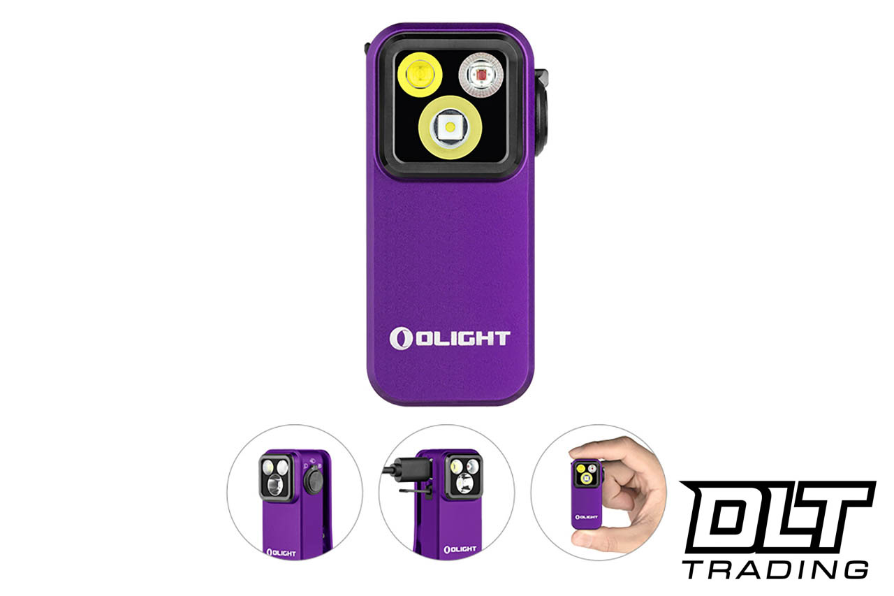 Olight Oclip Pro Clip on Flashlight wth Floodlight & Red Light