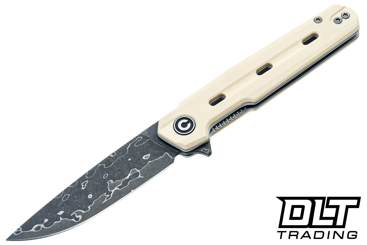 CIVIVI Knives 25015A-DS1 Navo - Ivory G-10 - Damascus Blade - DLT