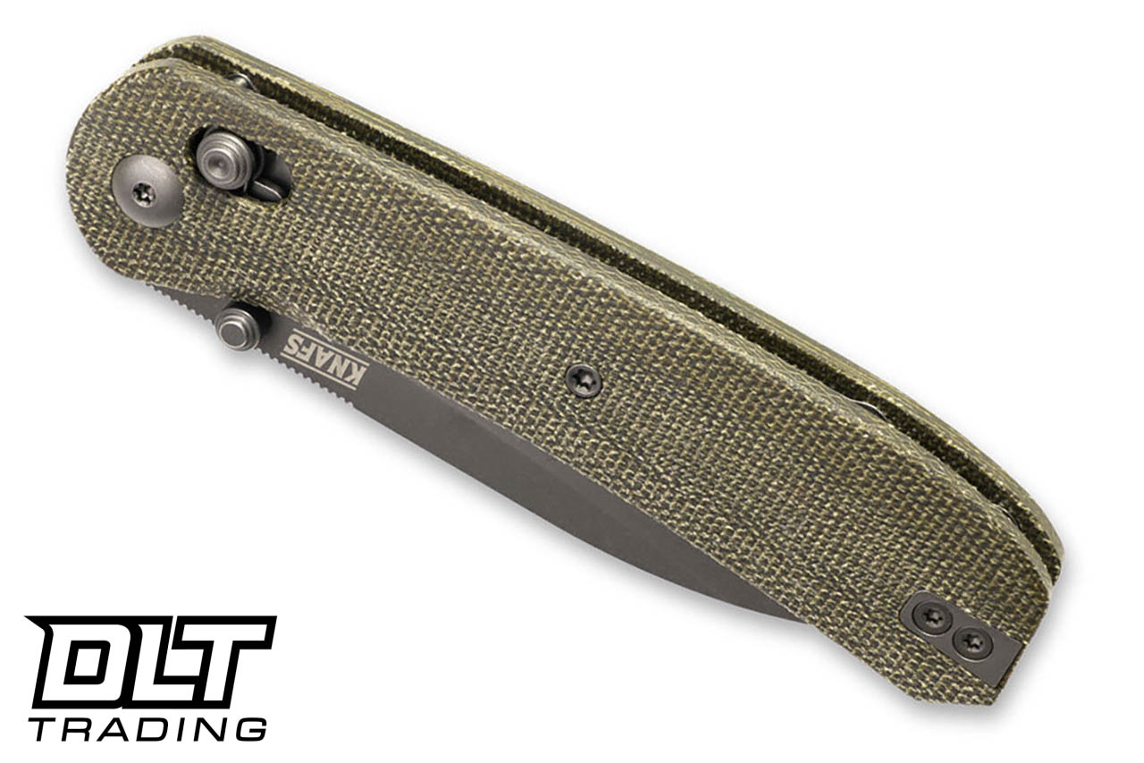 KNAFS Lander 2 - Green Micarta - Moondust S35VN Blade - Clutch