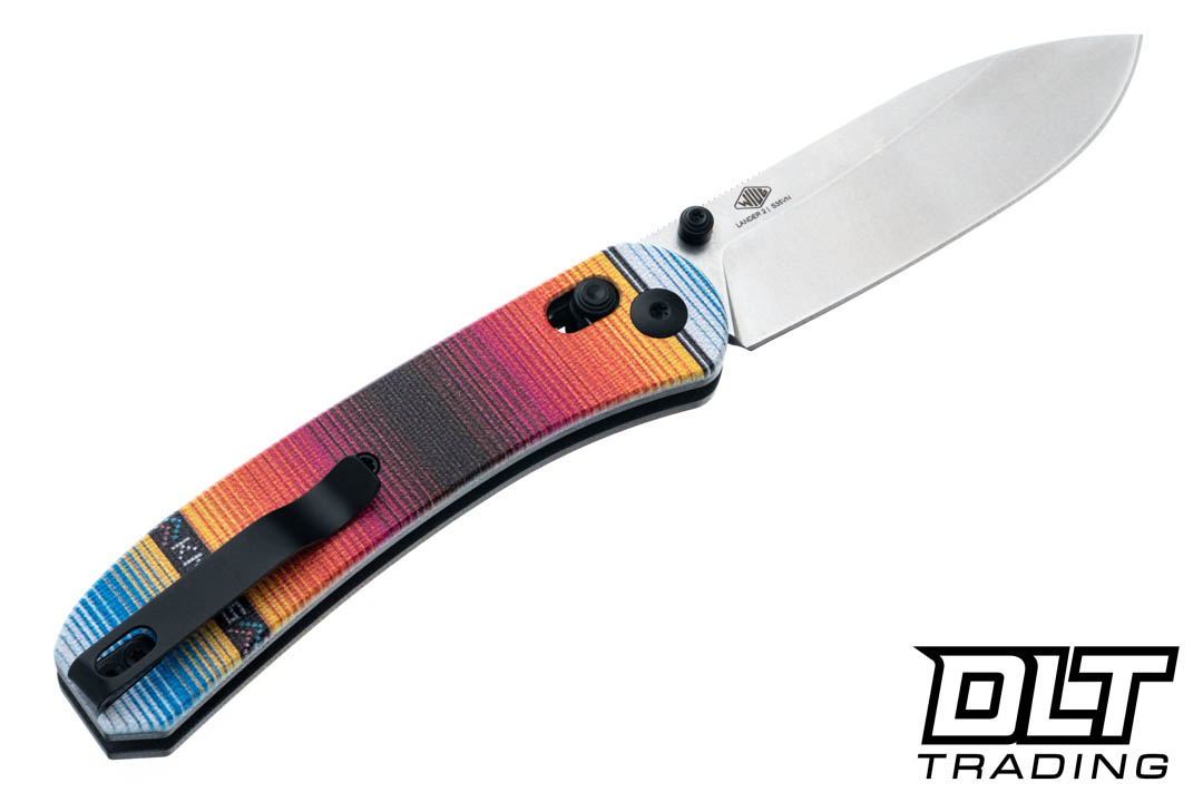 KNAFS Lander 2 - Mexican Blanket G-10 - Gray Stonewash S35VN Blade