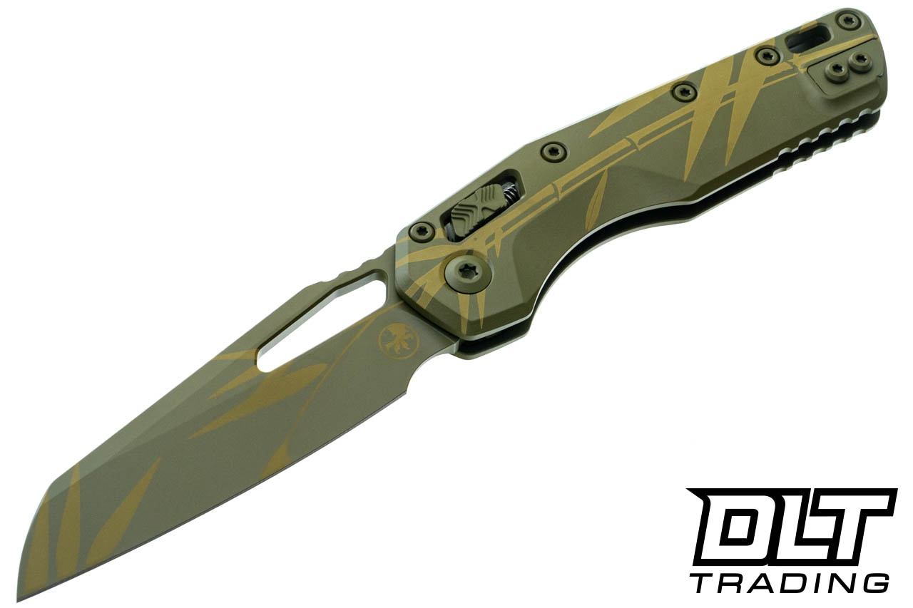 Microtech 210-1CAM MSI S/E - Bamboo Cerakote Handle - Bamboo
