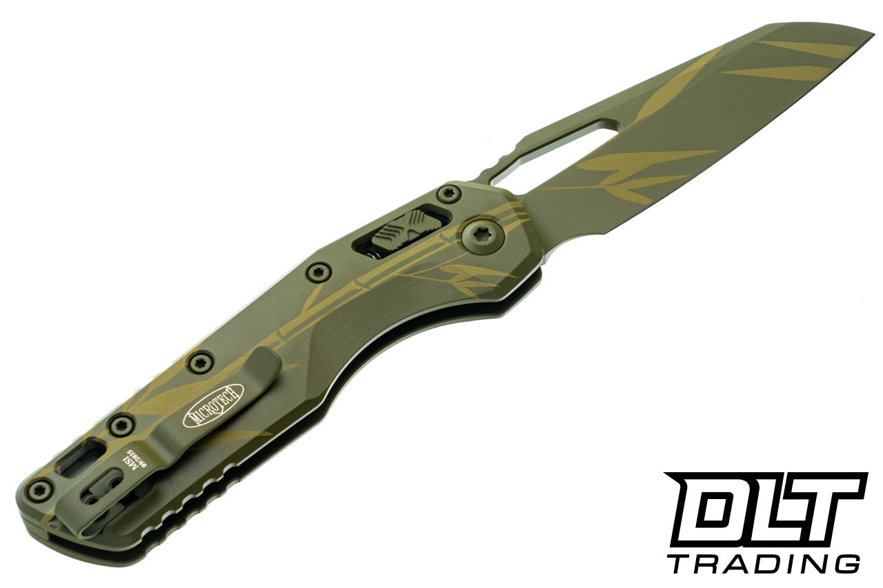 Microtech 210-1CAM MSI S/E - Bamboo Cerakote Handle - Bamboo