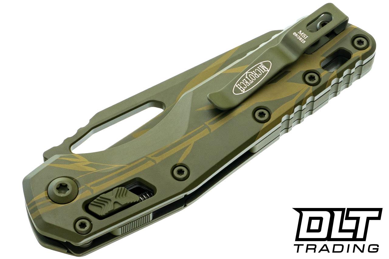 Microtech 210-1CAM MSI S/E - Bamboo Cerakote Handle - Bamboo
