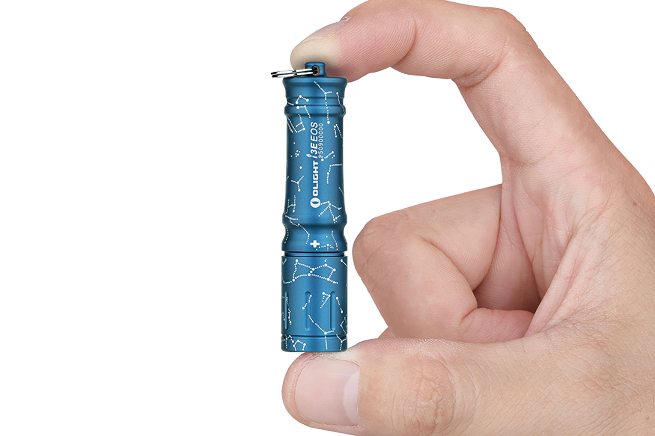 Olight i3E EOS Keychaiun Flashlight - Astral Cobalt - DLT Trading