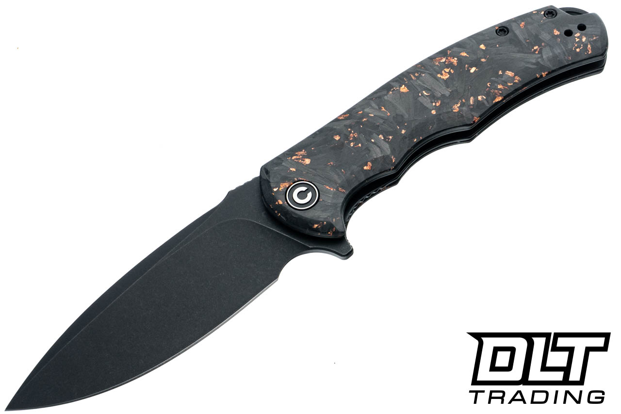 CIVIVI Knives 803I Praxis - Shredded Carbon Fiber & Copper Resin