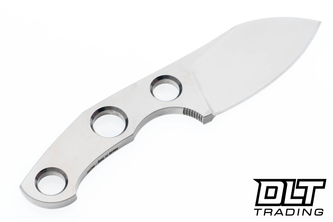 GiantMouse GMF1-FS - M390 Satin Blade - Black Leather Sheath - DLT